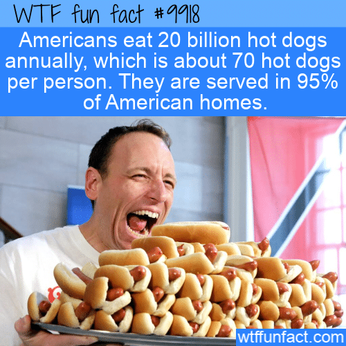 fun fact billions of hot dogs