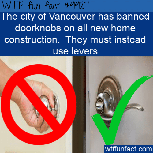 fun fact doorknobs banned