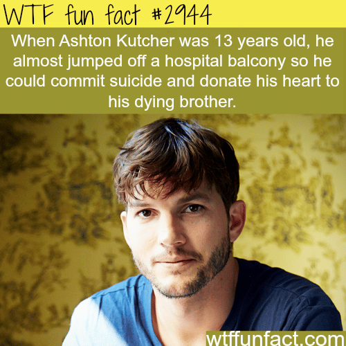 13 years old Ashton Kutcher -  WTF fun facts