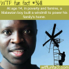 14 years old boy creates a windmill to power his home