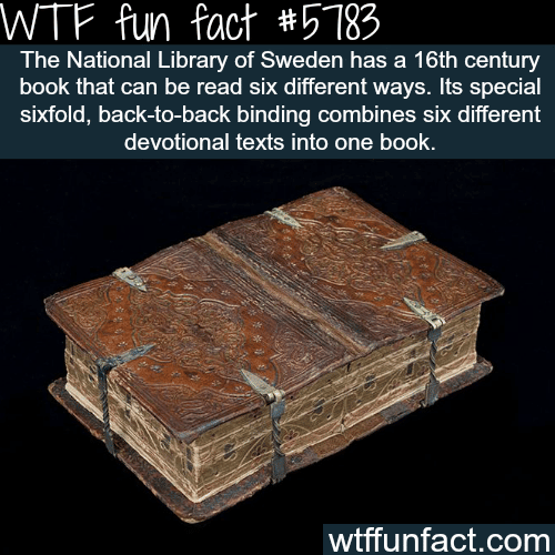 16th century book that can be read six different ways  - WTF fun facts