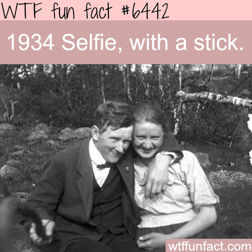 1934 selfie stick - WTF fun facts