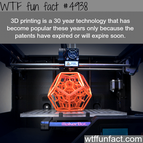 3D printing technology is very old - WTF fun facts  