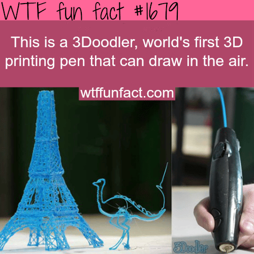  3Doodler: first 3D printing pen - WTF fun facts