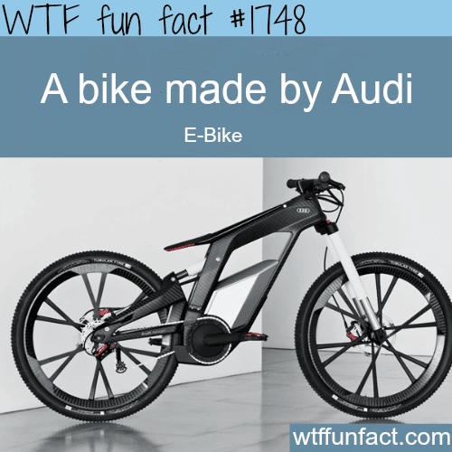 A Bike made by Audi  - WTF fun facts
