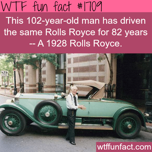 A man has driven the same car for 82 years - WTF fun facts