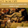 a person who reads in bed wtf fun facts