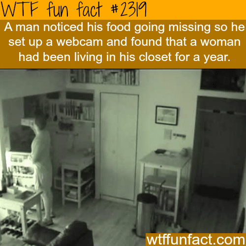 A woman lived in a closet for a whole year! - WTF fun facts