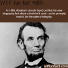 abraham lincoln wtf fun facts