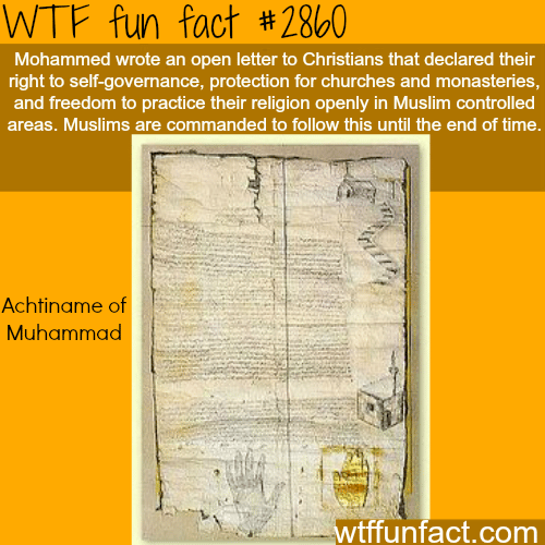 Achtiname of Muhammad -  WTF fun facts