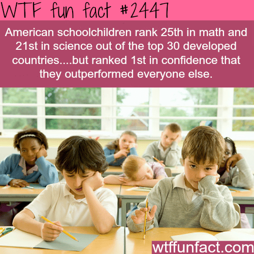 American schoolchildren ranking - WTF fun facts