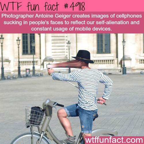 Antoine Geiger photographs illustrate our addiction to our phones - WTF fun facts  