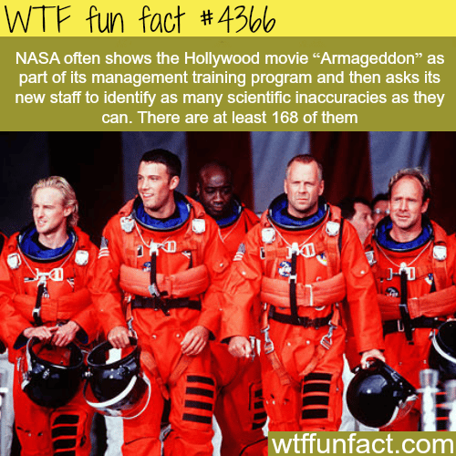 Armageddon movie and NASA -  WTF fun facts