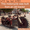 awesome motorcycle built from an old tractor wtf