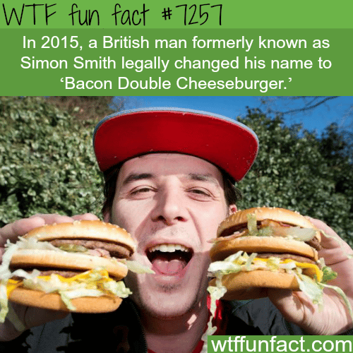 Bacon Double Cheeseburger - WTF fun fact