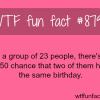 birthdays facts wtf fun facts