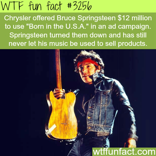 Born in the U.S.A. by Bruce Springsteen -  WTF fun facts