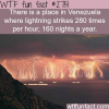 catatumbo lightning venezuela lightening place