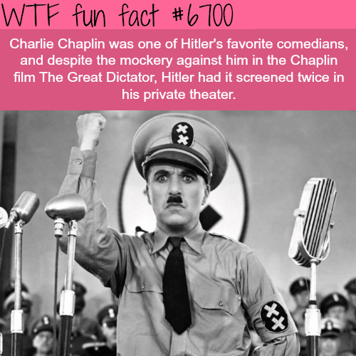 Charlie Chaplin and Hitler - WTF fun fact