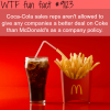 coca cola and mcdonalds wtf fun fact