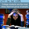 college students the most sleep deprived