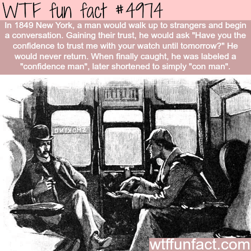 Confidence man - WTF fun facts