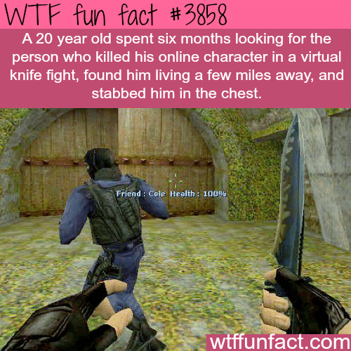 Counter Strike player kills another player in real life as revenge - WTF fun facts 