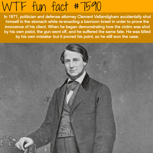 Defense attorney shot himself in court - WTF fun facts