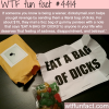 dicks by mail wtf fun facts