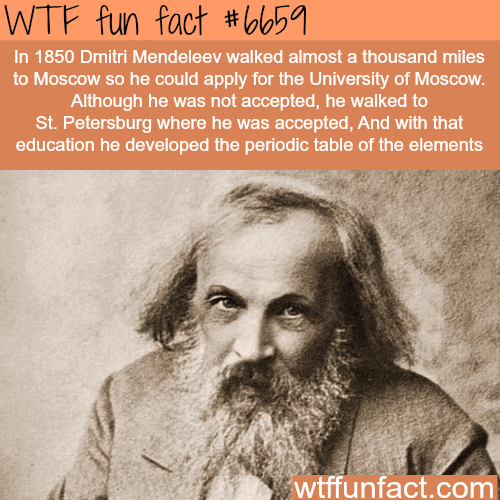 Dmitri Mendeleev - WTF fun fact