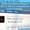 does facebook cause divorce