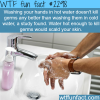 does washing hands with hot water kill more germs