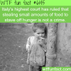 dont punish the hungry for stealing food wtf