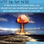 dont use conditioner in the event of a nuclear