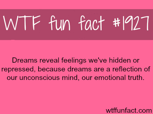Dreams reveal feelings… - WTF fun facts