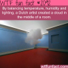 dutch artists creats a cloud in the middle of the room