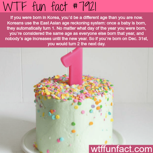 East Asian reckoning system - WTF fun facts