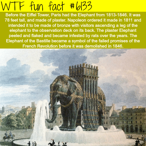 Elephant of the Bastille - WTF fun facts