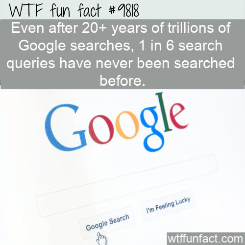 Even after 20+ years of trillions of Google searches