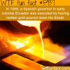 execution by molten gold wtf fun facts