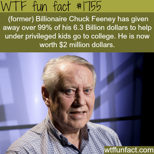Facts about Chuck Feeney - WTF fun facts