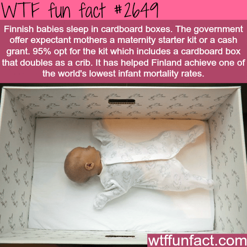 Finnish babies mortality rate - WTF fun facts