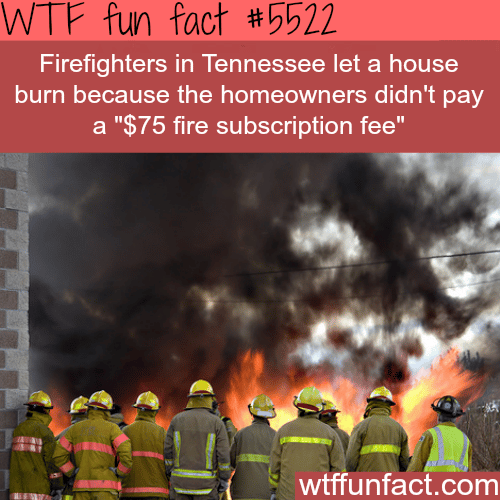 firefighters let a house burn because the owner