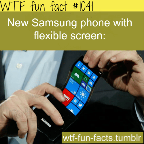 Samsung new flexible screen phone 