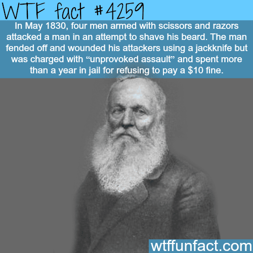 Four men attack a man with scissors to shave his beard -  WTF fun facts