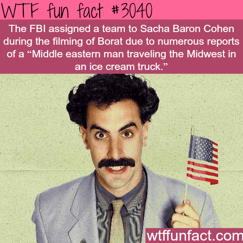 funny facts about the movie Borat -  WTF fun facts