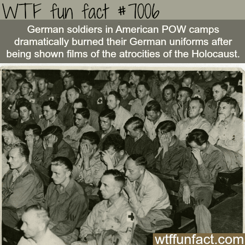 German soldiers watching footage of the concentration camps - WTF fun facts