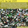 glass recycling and the amount of co2 saves per ton