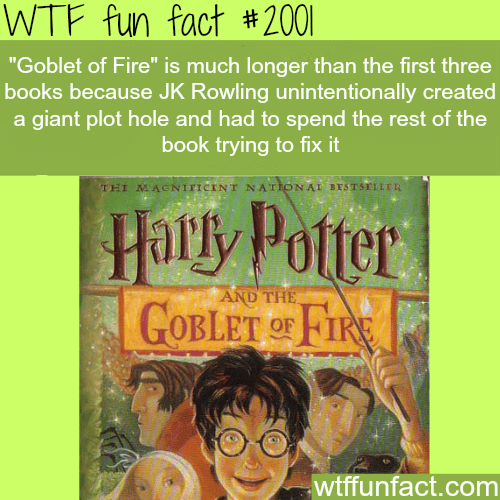 “Goblet of Fire” JK Rowling - WTF fun facts