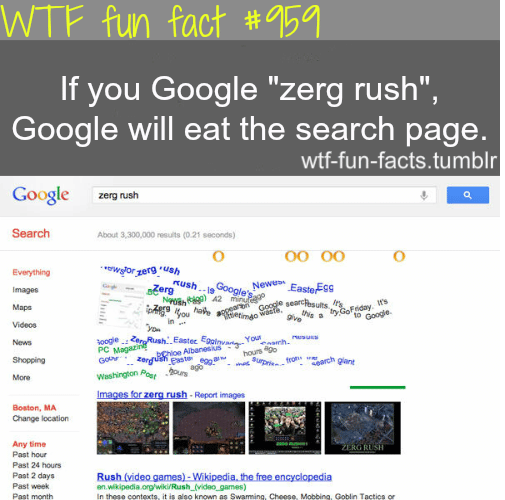 google zerg rush - click here to try it 